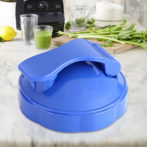 Ersatz-Klappdeckel für 600-W-/900-W-Standmixer – Auslaufsicherer Verschluss – Hochwertiges PP – Blau (1/5)