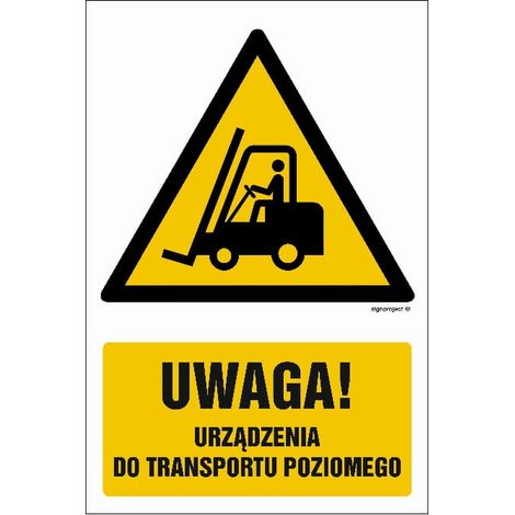 Hinweis – horizontales Transportgerät