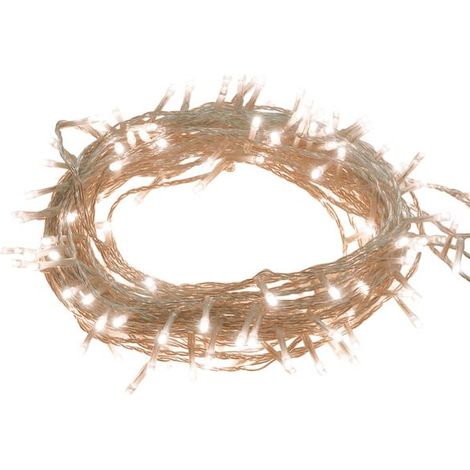 Guirlande lumineuse LED en PVC de 150 LED blanc chaud de 15 mètres de long (1/5)