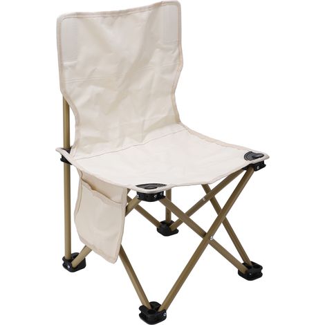 Chaise de camping pliable, antirouille, antidérapante et imperméable, portable, idéale pour la pêche, le camping et la plage. (1/5)