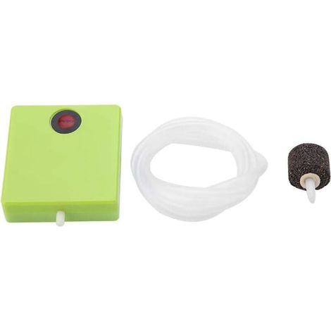 Aérateur de Pompe à Air, Portable Batterie Sèche Aquarium Air Pompe Aérateur avec Pierre Pompe à Air Batterie Peut être Porté Pendant la Pêche (1/4)