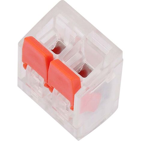 30 connecteurs rapides PCT-412, rangée de connexion de fiche compacte universelle (rouge) (1/5)