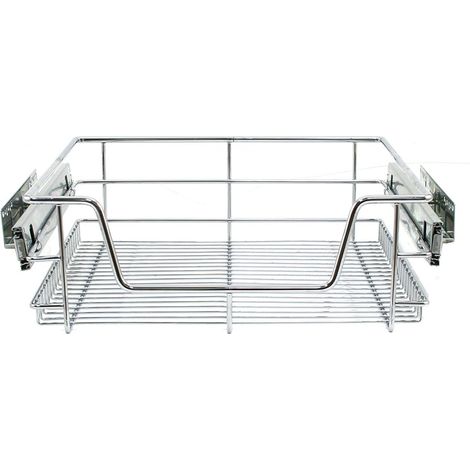KuKoo – 5 Paniers Coulissants pour Placard ou Cabinet de Cuisine de 50cm. Tiroirs coulissants à système de fermeture amortie