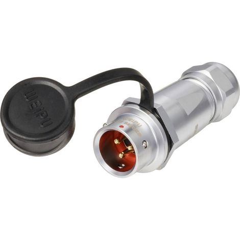 circulaire mâle, droit Ø 12 3 pôles 250 V/AC 13 A IP67 Push-Pull Weipu SF1211/P3 I (1/3)