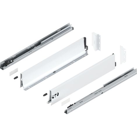 Blum Tandembox antaro K Schubladenschienen-Set  1 Paar, 30kg 600mm  Vollauszug Blumotion, seidenweiß
