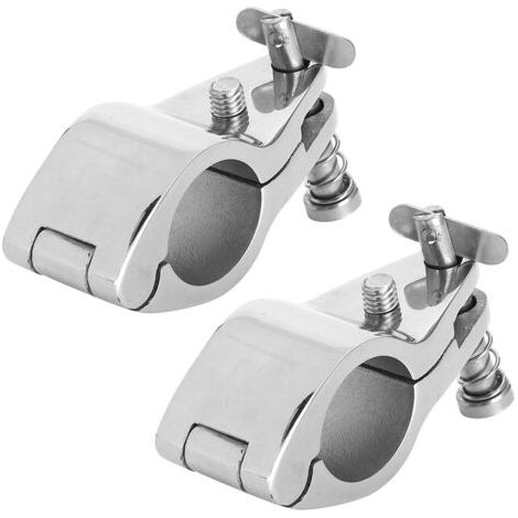 BUNTHAUS 2 pièces acier bateau articulé mchoire supérieure glissière Marine matériel raccords pointe Style25mm/0.98in (1/5)