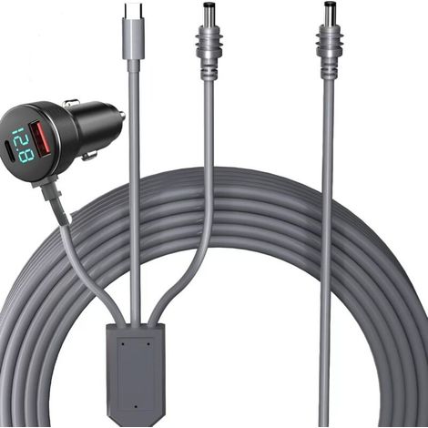Starlink Mini-Gleichstromkabel für Autos, 3 Meter 3-in-1-Gleichstromkabel, wasserdichtes 18 AWG Starlink-Satelliten-Gleichstromnetzteil, geeignet für LKWs, Busse und Schiffe.