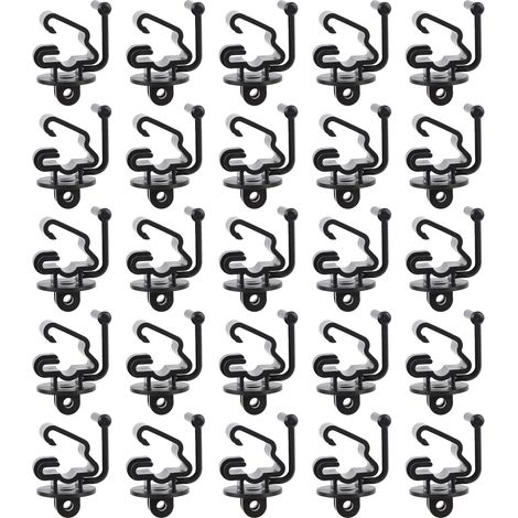 Lot de 25 isolateurs pour piquets T en plastique, clips à goupille pour clôture électrique, fixation fil, 4,2x6,6cm, pour ferme et jardin (1/5)