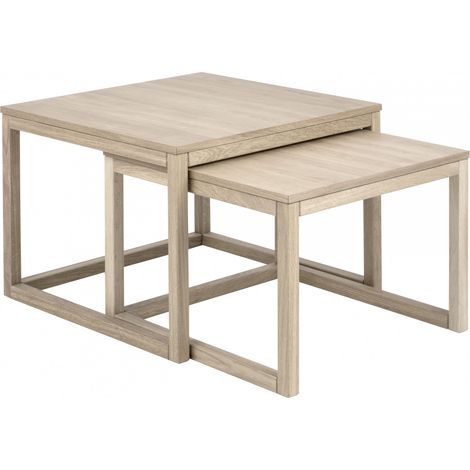 Table basse gigogne en chêne 70cm - CORNER (1/5)