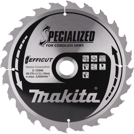 Makita Sägeblatt 270x2,15x30, 24Z EFFICUT Holz