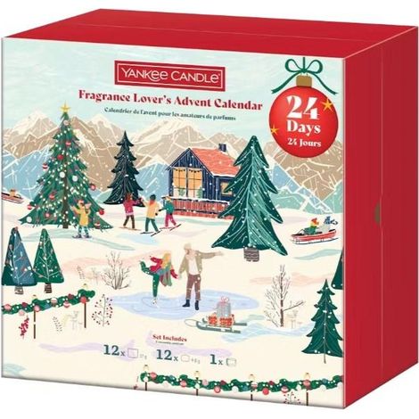 Calendrier livre de l'avent bougies parfumées – 24 bougies en cire – Coffret festif avec photophore – Ambiance chaleureuse pour Noël – Yankee Candle (1/3)