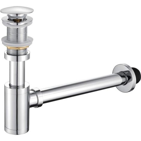 ENSEMBLE SIPHON ET BONDE 009 EN LAITON CHROMÉ COLLECTION ERYMANTHE (1/5)