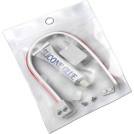 KIT Pegamento de Silicona para Tiras LED 220V + Conector + Funda + Tapón final - 10mm -IP65