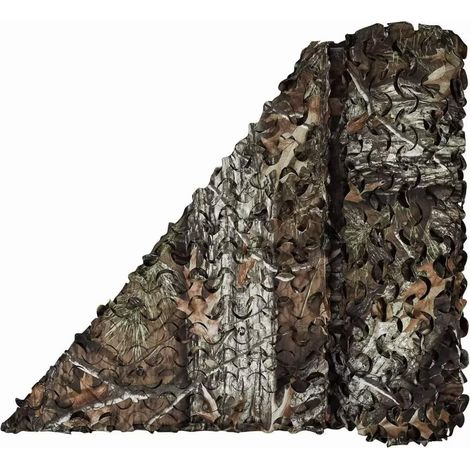 Filet de Camouflage Militaire Grande Taille pour Chasse, Ombrage, Camouflage Décoration, Parasol, Terrasse Protection Solaire (1/5)