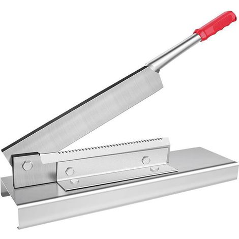 Manueller Fleischschneider aus Edelstahl, 25 cm, präzises Schneiden von gefrorenem Fleisch, langlebiger Fleischschneider für Familienküche und Trockenfleisch (1/5)