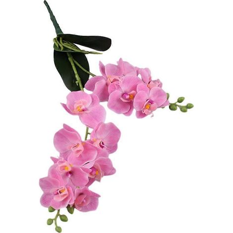 Orchidée papillon artificielle, fleurs d'orchidées papillonrose (1/5)