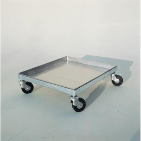 Vassoio inox per carrellino portamelari 50x50 cm
