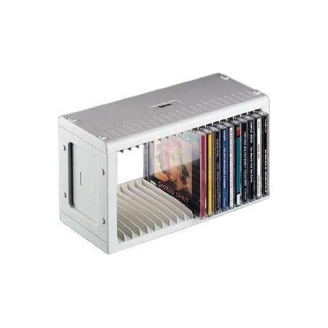 Hama CD-Rack transparent für 20 CDs/DVDs