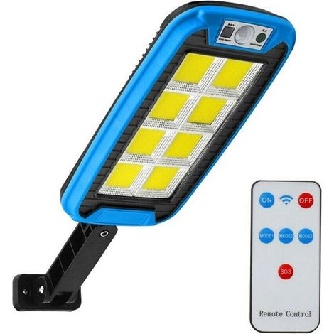 Lampione Faro Stradale Ad Energia Solare Telecomando Faretto 240 Led Cob 8019b (1/4)