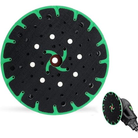 CSPARKV Tampon de ponçage à Performance améliorée,Disque de Polissage Robuste 6 ''/150mm Compatible avec Le Disque de ponçage Ponceuse Disque de ponçage Multi-Trous sans poussière (1/5)