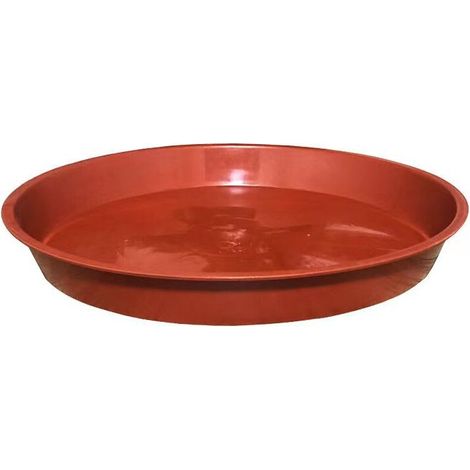 10er-Pack Pflanzenuntersetzer, Blumentopfuntersetzer für Pflanzen, Pflanzschalen für drinnen, draußen, Garten – 23 cm/Rot