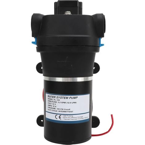 Diaphragm Water Pump, Micro High Pressure 100 Psi 3.2 GPM DC (1/5)