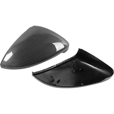 Rétroviseur Extérieur Coque Carbone Look Miroir Capot 2 Pièces