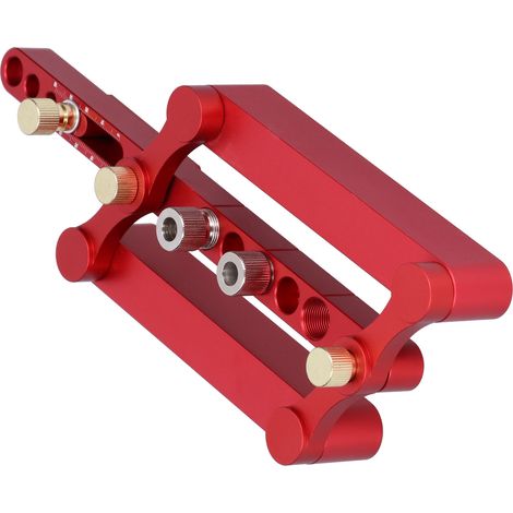 Gabarit de perçage pour tourillons ronds en bois, guide de perçage pour trous droits, outil de positionnement pour le travail du bois (1/5)