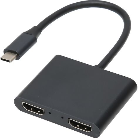 Dual-HDMI-USB-C-Adapter mit PD-Stromversorgung für Monitor und Projektor (1/5)