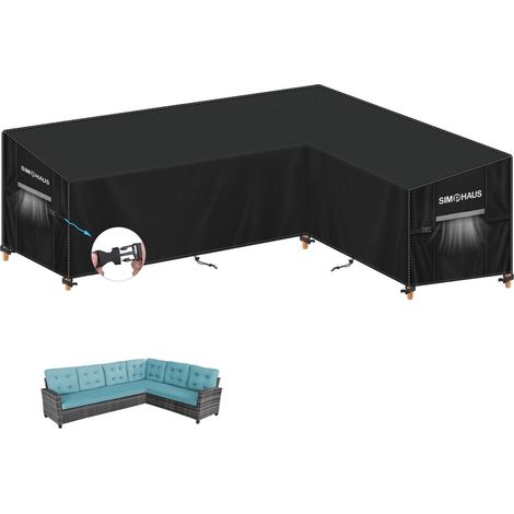 L-Form Gartenmöbel Abdeckung wasserdicht 270x210cm für Ecksofa & Loungemöbel (1/5)