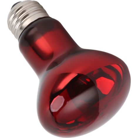 Ampoule chauffante E27 pour reptiles, lumière chaude et douce, idéale pour les amphibiens comme les dragons barbus et les lézards. 110-120 V, rouge, 50 W. (1/5)