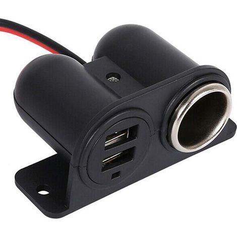 LaBlanc – USB-Zigarettenanzünder-Buchse, 12 V, 24 V, 3,1 A, Zigarettenanzünder-Splitter mit Dual-USB-Steckdose, für Auto, LKW, Wohnmobil, Telefon, USB-Anschluss usw.