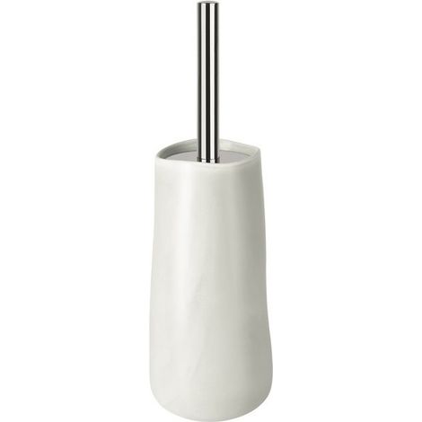 Brosse Wc avec support Céramique SINA Blanc Spirella (1/2)