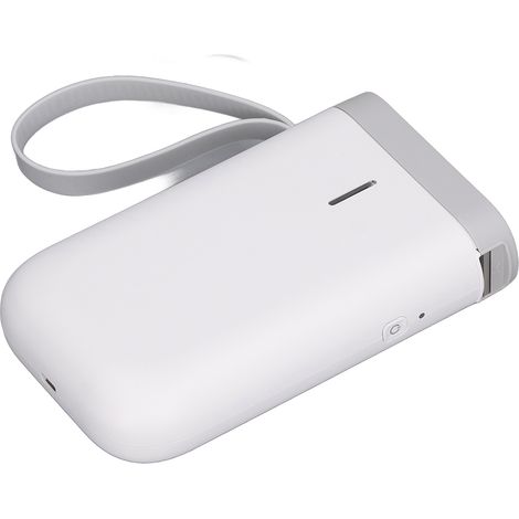 Imprimante d'étiquettes Bluetooth portable D11 (Blanche), appareil thermique adhésif compact de poche pour smartphone, idéale pour bureau, maison, rangement et organisation, avec batterie intégrée, ve (1/5)