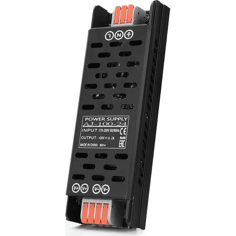 Alimentatore LED da 220 V a 24 V, trasformatore sottile da 100 W 4,2 A, convertitore da 220 V CA a 24 V CC, alimentatore a bassa tensione, trasformatore LED a tensione costante. (1/5)