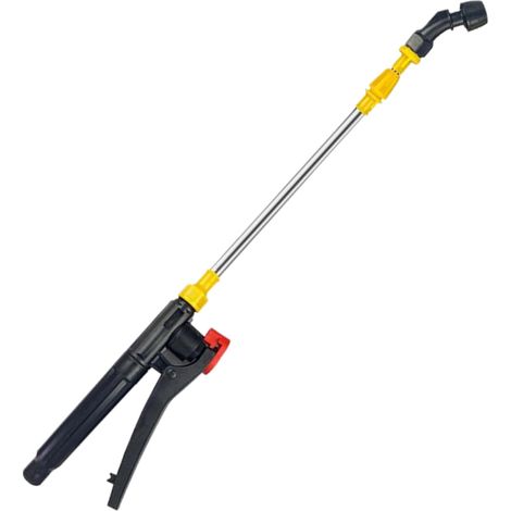 Lance d’arrosage télescopique réglable 45-80 cm inox. Buse incurvée pour pulvérisation. Accessoire pro jardin, agriculture, nettoyage. (1/5)