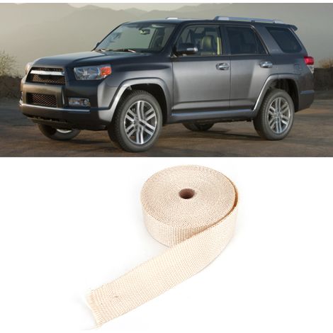 Bande isolante thermique en fibre de verre pour collecteur d'échappement de voiture, jaune clair, 5 cm x 15 m (1/5)