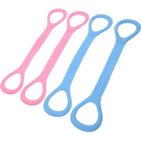 Bandes de résistance de yoga pour les épaules et le dos (lot de 4) - Bandes élastiques de fitness ultra-résistantes (1/5)