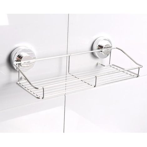 Ventouse Douche Caddy, Baignoire Étagère Rangement Combo Organisateur Panier (1/3)