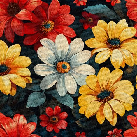 Tela decorativa para exteriores Oxford - Motivo floral I DX5235 (1/5)