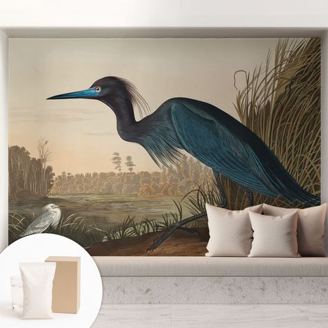 Fototapete Tapete Vliestapete mit Kleber Büro Wandgestaltung - Wanddekoration Wohnzimmer Vögel am Wasser 208x146 cm (1/5)