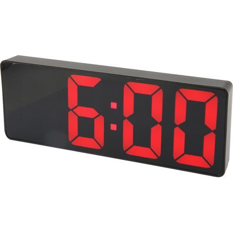 Réveil 0712, à piles, sur secteur, numérique, avec éclairage LED pour chambre (1/5)