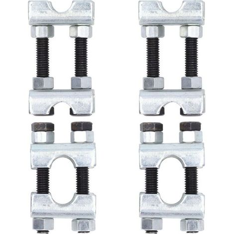 Jeffergarden Lot de 100 mini compresseurs à ressort hélicoïdal, entretoises réglables bidirectionnelles, outil de réglage d'amortisseur en acier au carbone