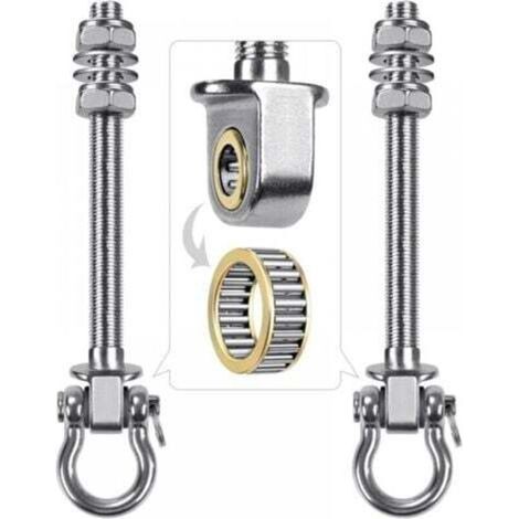 JSSEVN - pcs swing hooks with 304 stainless steel bearings for wooden and metal beams, perfect for hanging hammocks and swings (1/5)