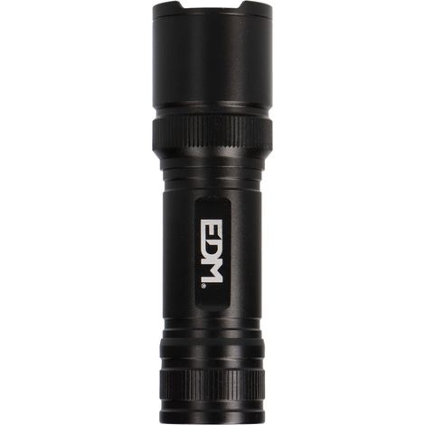 Taktische LED-Taschenlampe Black Grip, Aluminium, mit Zoom, 3xAAA (inklusive), 150 Lumen