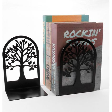 2 serre-livres - Serre-livres - Support de livre - Serre-livres - Serre-livres tendance - Serre-livres multifonctionnels - Métal - Noir (1/5)
