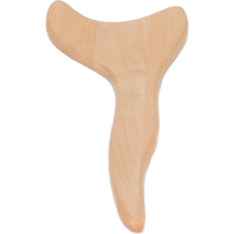 Planche en hêtre pour raclage, outil de massage Guasha en bois raffiné pour le cou, le corps et les méridiens (1/5)