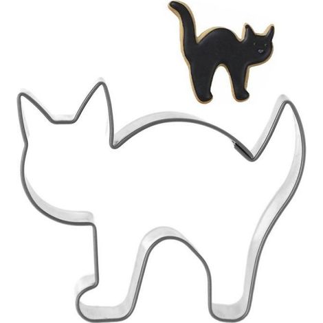 Emporte-Pièce Chat - Moule Boulanger Pour Pain D'Épices - Diamètre 6,5 cm - Cuisson Pâtisserie Maison
