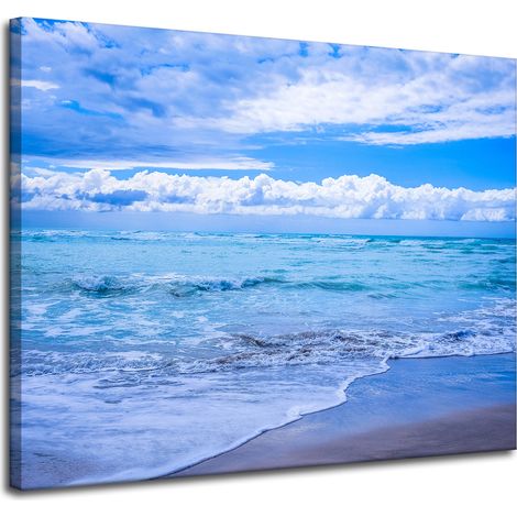 Stampa su tela Natura Mare Blu 100x80 cm