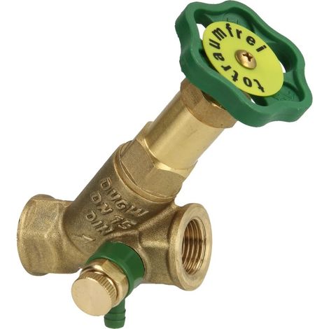 Vanne à passage direct 1/2'' FF avec purge et broche non montante